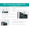 ZHEGE Locker Padlocks with Code, 4 Digit Combination Padlock for