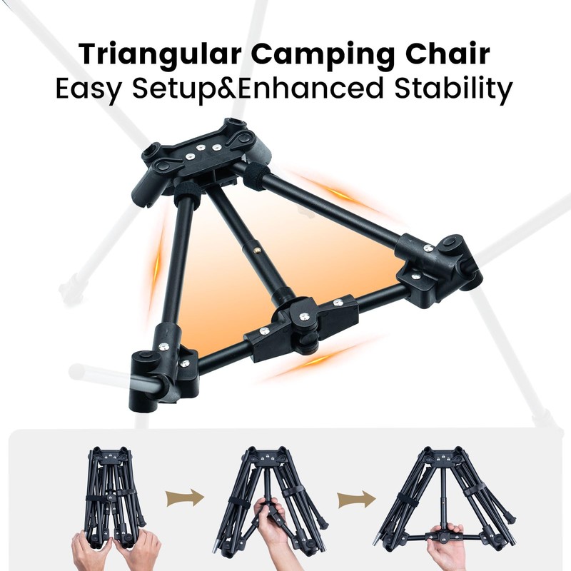 ONETIGRIS Tigerblade Camping Chair, Lightweight Folding Backpacking Hiking Chair, Compact