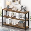 EXCEFUR Industrial Sofa Console Table, Entryway Table with 3 Tier