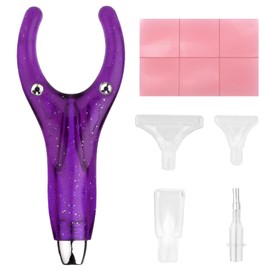 Gosknor Ergonomic Diamond Art Pen Set, Diamond Painting Pen with 4 Lightweight Pen Tips, Faster Drilling, Diamond Painting Tools, Comfortable Grip, Diamond Art Accessories for Adults (Purple)