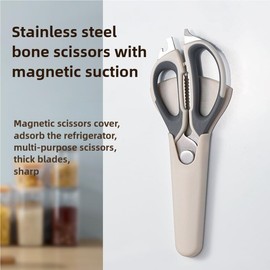 Kitchen Shears - Heavy Duty All Purpose Stainless Steel Scissors with Lifetime Replacement Warranty, Dishwasher Safe, Ultra Sharp for Meat, Poultry, Seafood, and Food Cooking, Kitchen Scissors