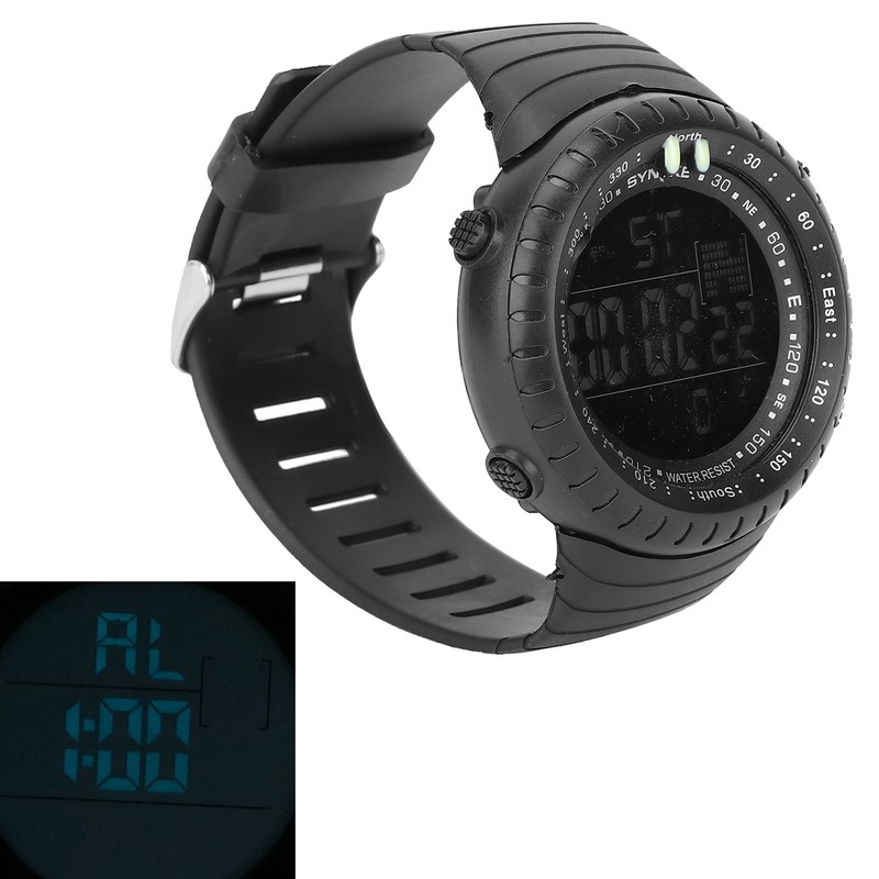Digital Sports Watch Night Light Waterproof Multiple Functions Electronic Watch