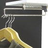 Wardrobe Pull-out Clothes Rail Dress Fan Bracket Closet Organizer Metal