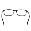 iB-iP Women's Retro Rectangular Thin Rim Leopard Clear Lens Glasses,