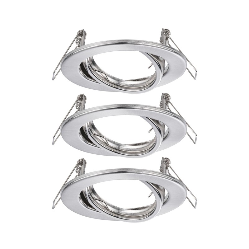 Paulmann 93391 Recessed Light Set of 3 Swivelling Round Dimmable