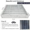 MASSLUNT Galvanized Steel Drain Grate 10x10 in, B-Class 28100 lbs