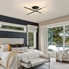 JERANDO Modern LED Ceiling Light Fixture, 21W Sputnik Flush Mount