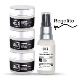 Pack 3 Cremas Con Ácido Hialurónico + Regalo 1 Hyal Natural