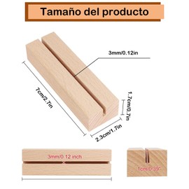 JIAQCN 10 Piezas Porta Menu, Numeros De Mesa, Se Pueden Poner Tarjetas De Felicitación, Tarjetas De Localización, Menús, Etc, Disponible para Bodas, Restaurantes, Cafeterías