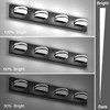 Aipsun 4 Lights Dimmable Modern Black Vanity Light Up and