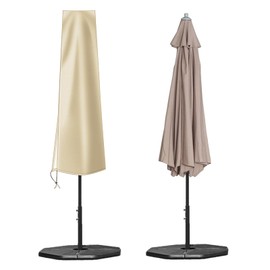 OKPOW Parasol Cover Waterproof,600D Garden Umbrella Cover with Zip(136 * 23 * 25cm),Fit for Ø 200 cm Garden Parasol,Multipurpose Umbrella Covers for Outdoor