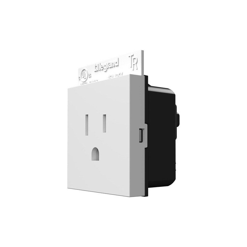 Legrand adorne 15A Single Tamper-Resistant Electrical Outlet (Without Wall Plate,