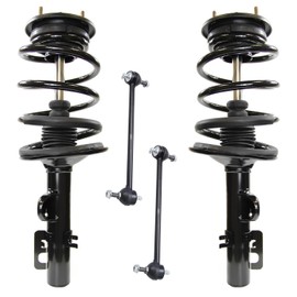 Detroit Axle - AWD Front Struts Kit for 05-07 Mercury Montego Five Hundred 2 Struts w/Coil Spring 2 Sway Bar Links 2005 2006 2007 Replacement Suspension
