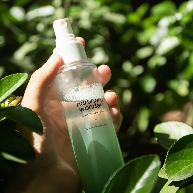 HARUHARU wonder Black Bamboo Mist, Hydrating and Firming skin, Panax