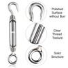 CHRORINE 24 Pcs Garden Wire Rope Kit 304 Stainless Steel