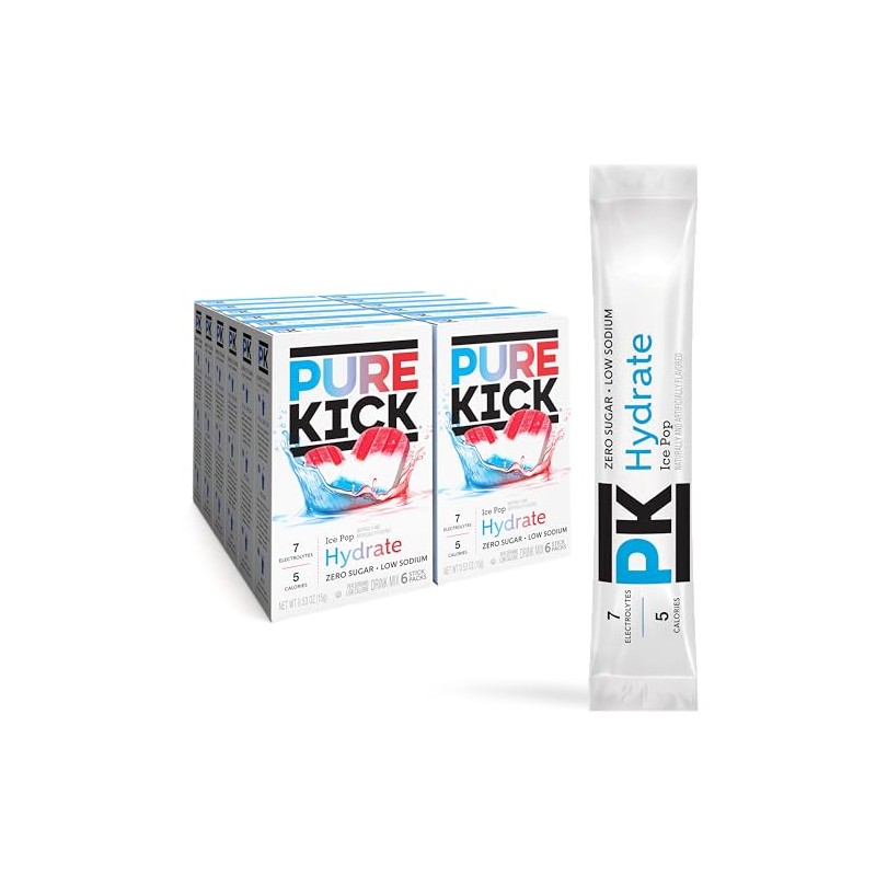 Pure Kick Hydration Singles - Ice Pop Flavor Drink Mix