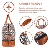 MyMealivos Canvas Weekender Bag, Overnight Travel Carry On Duffel Tote