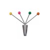 Present Time Hat Rack Neptune Chrome with Coloured Balls Small