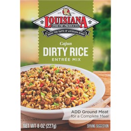 Louisiana Fish Fry, Dirty Rice Mix, 8 oz (Pack of 12)