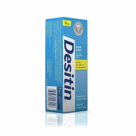 Desitin Rapid Relief Zinc Oxide Diaper Rash Remedy Fragrance-Free Cream 4 Ounce