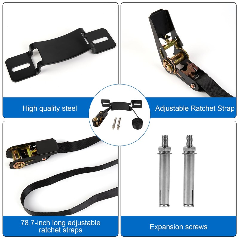 Zhichen star 2PCS Propane Tank Holder & Mount， Secure Ratchet