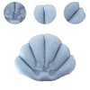 ＫＬＫＣＭＳ Inflatable Bath Pillow Shell Shaped Suction Cup Bath Cushion