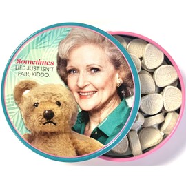ABC Signature The Golden Girls Marshmallow Flavored Candy - One (1) Fernando's Missing Ear Collectible Tin Bear Shapped Candies Sometimes Life Isn't Fair Kiddo, Betty White Rose