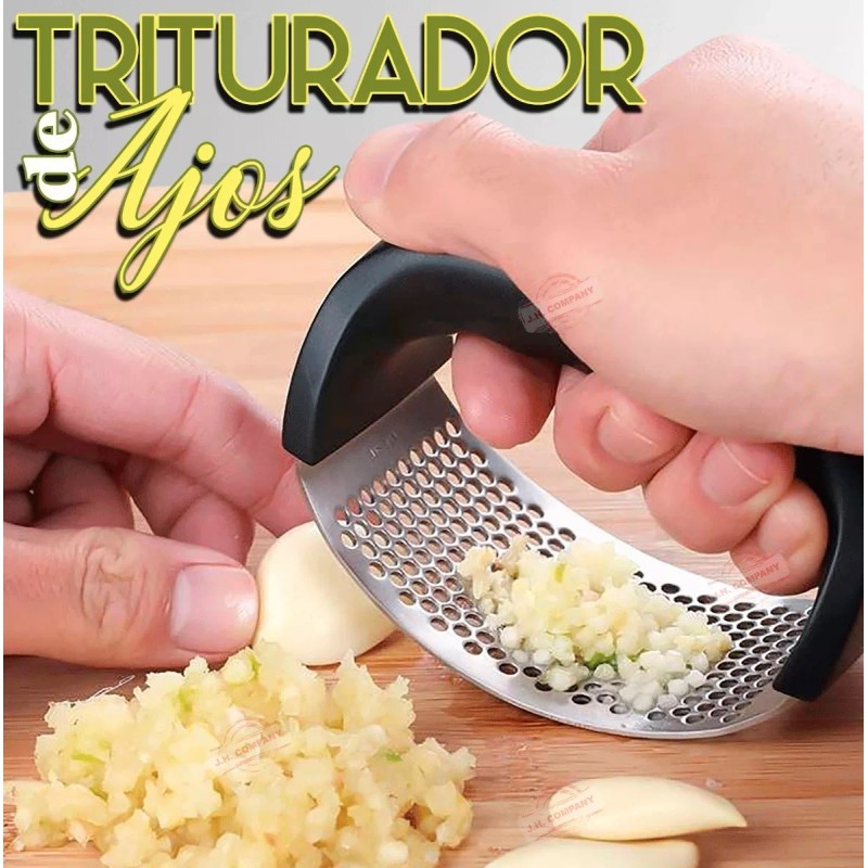J.H. Company Triturador Prensa De Ajo Acero Inox Cocina Ergonomico
