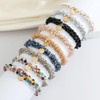 AMOR SPES Crystal Pearl Hair Tie Rope Hair Band for