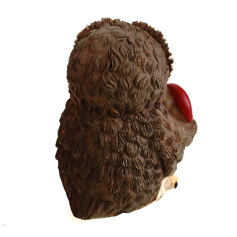 Funny Gufi - Owl in Love Holding Heart