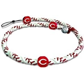 Cincinnati Reds - Collar de cuerda congelada, Una talla, Cuero Caucho, Sin piedra preciosa