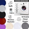 EV DEKOR®MF0001 Fitted Sheet Double, Black - Deep Pocket Bedsheet