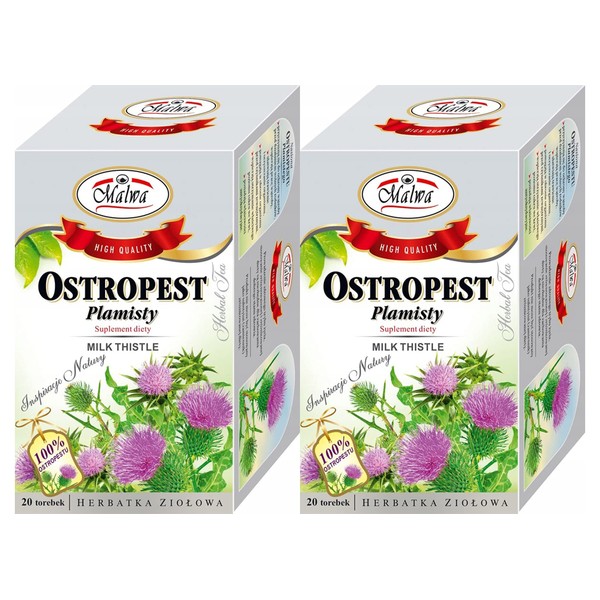 MALWA MILK THISTLE TEA 1.41oz 2PACK. / OSTROPEST PLAMISTY HERBATKA