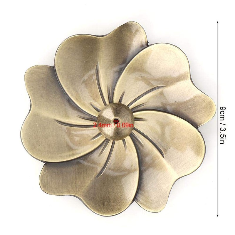 Mini Pure Copper Incense Holder Lotus Flower Incense Burner Coil