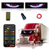 2PCS Devil Eyes Light for Windshield: 14.1"x4.3" LED Eyes for