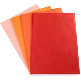 160Pcs Multi-Color Tissue Paper Sheets 50x35cm - Perfect for Weddings, Birthdays, DIY Crafts, and Holiday Decor (Red Series) (Red Series)