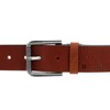 MUSTANG Men's Belt Full Cowhide Leather Belt, Cognac, 120