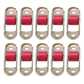 Sliding Door Pulley Roller, Slide Freely Hardware 10Pcs 12mm Durable Noiseless Plastic Single Wheel Stainless Steel Sliding Door Window Pulley for Cabinet