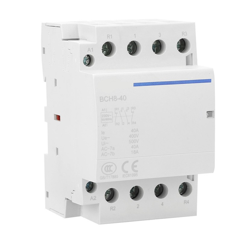 4P 40A 24V/ 50/60Hz Household AC Contactor 2NO2NC (230VAC)