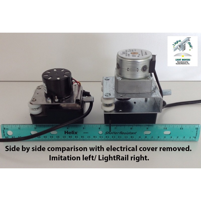 (2) Light Rail Auxiliary Trolleys Light Rail Robotic Grow Light