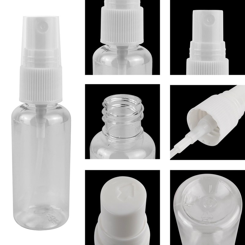 CHTUGEM 2 Pcs Spray Bottle,1oz/30ml Mini Empty Travel Bottles, Fine