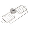 Faucet Storage Shelf Aluminum Plastic Two Containers with Towel Rod