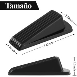 Timotech Tope de Puerta de Goma Cuñas para puertas, Altura Ajustable, Antideslizante, Para cualquier tipo de superficie, Para Cuarto de baño, balcón, terraza Door Stopper (4 Piezas)