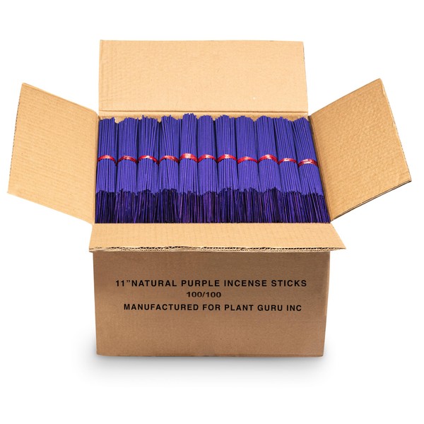 5000 Unscented (Purple) Incense Sticks 11" Bulk Wholesale - 100%