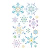 folia 18306 Shiny Snowflake Stickers, 16 Stickers, Made of Colourful