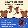 3 pack - Kobeesco Lip Balm, Lip Moisturizer, Lip Cure,