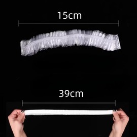 Loopunk Shower Caps Disposable, 200 Pcs Large Shower Caps Elastic Long Hair Bath Caps Clear,for Deep Conditioning Shower Cap Reusable Waterproof for Women Men Hair Treatment Bath Cap