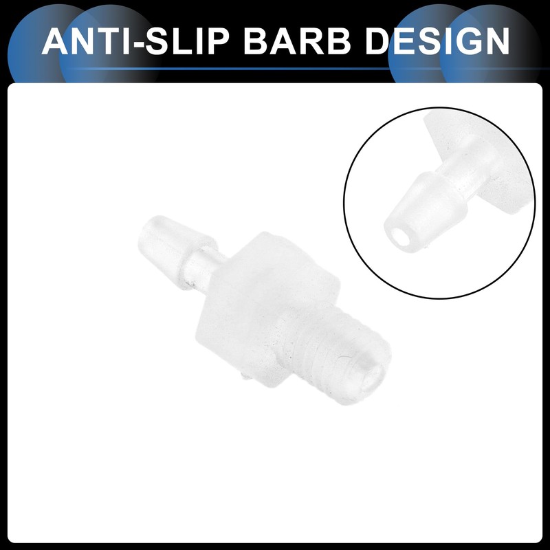 INFINAUTO Plastic Hose Barb Fittings, 3/32" Barb M5 External Thread