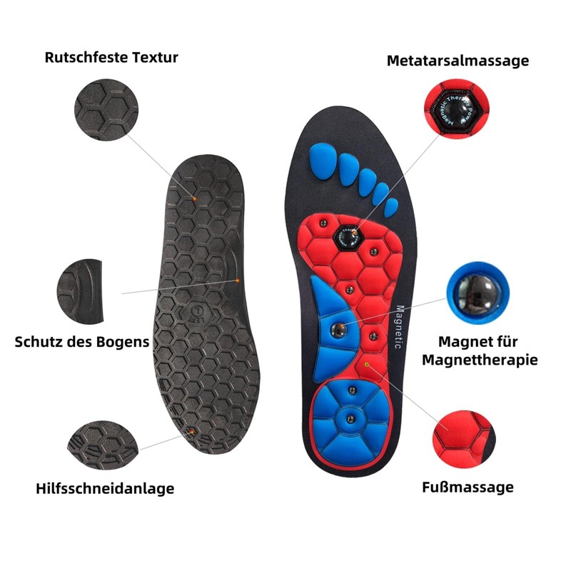 Original Slimming Inserts With Magnetic Acupressure for Aching Feet Relief