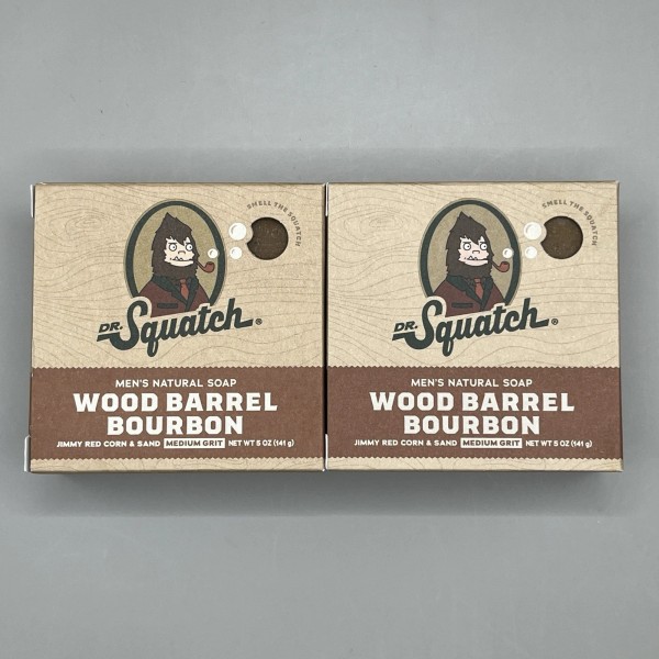 Dr. Squatch Wood Barrel Bourbon X2 Bricc Natural Soap 5oz
